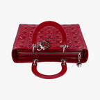 Dior Lady Red Patent Handbag — view 8