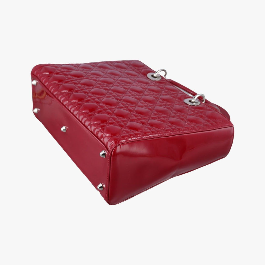 Dior Lady Red Patent Handbag — view 6