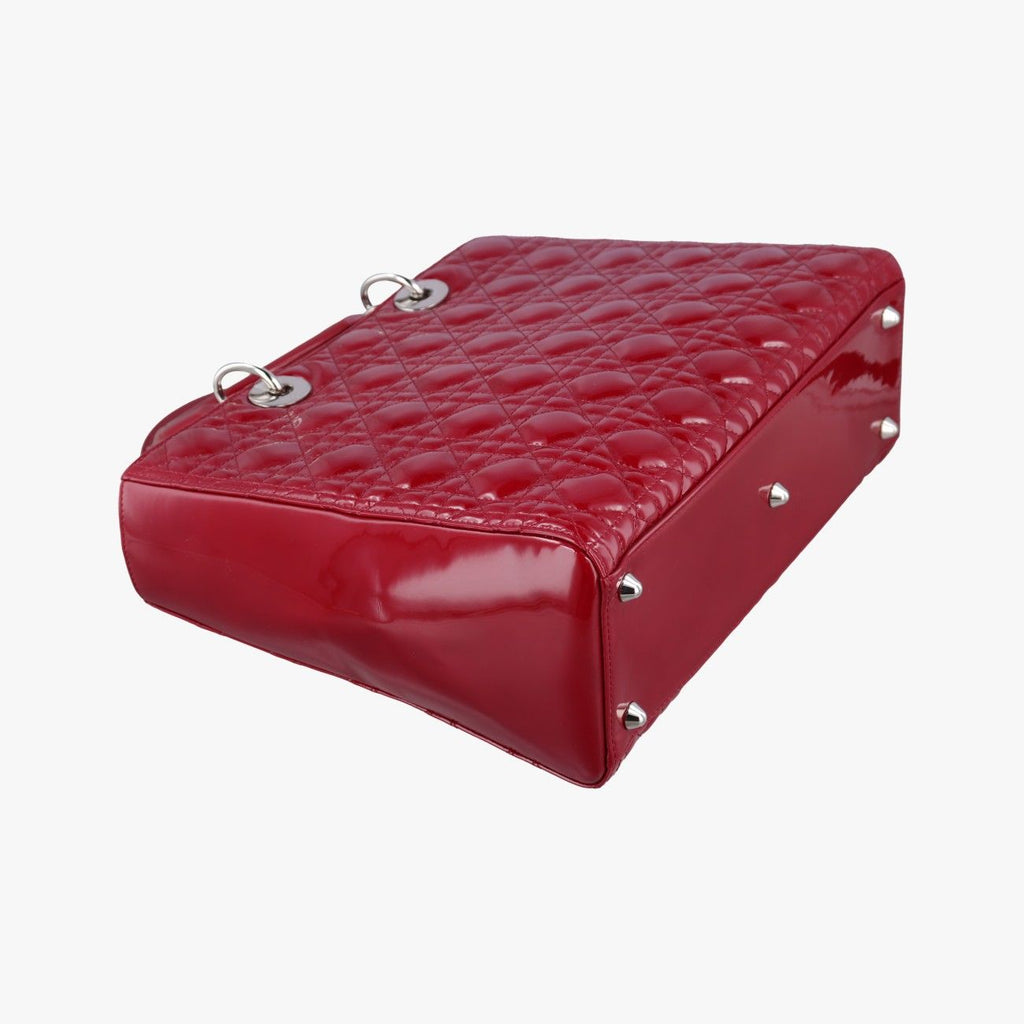 Dior Lady Red Patent Handbag — view 7