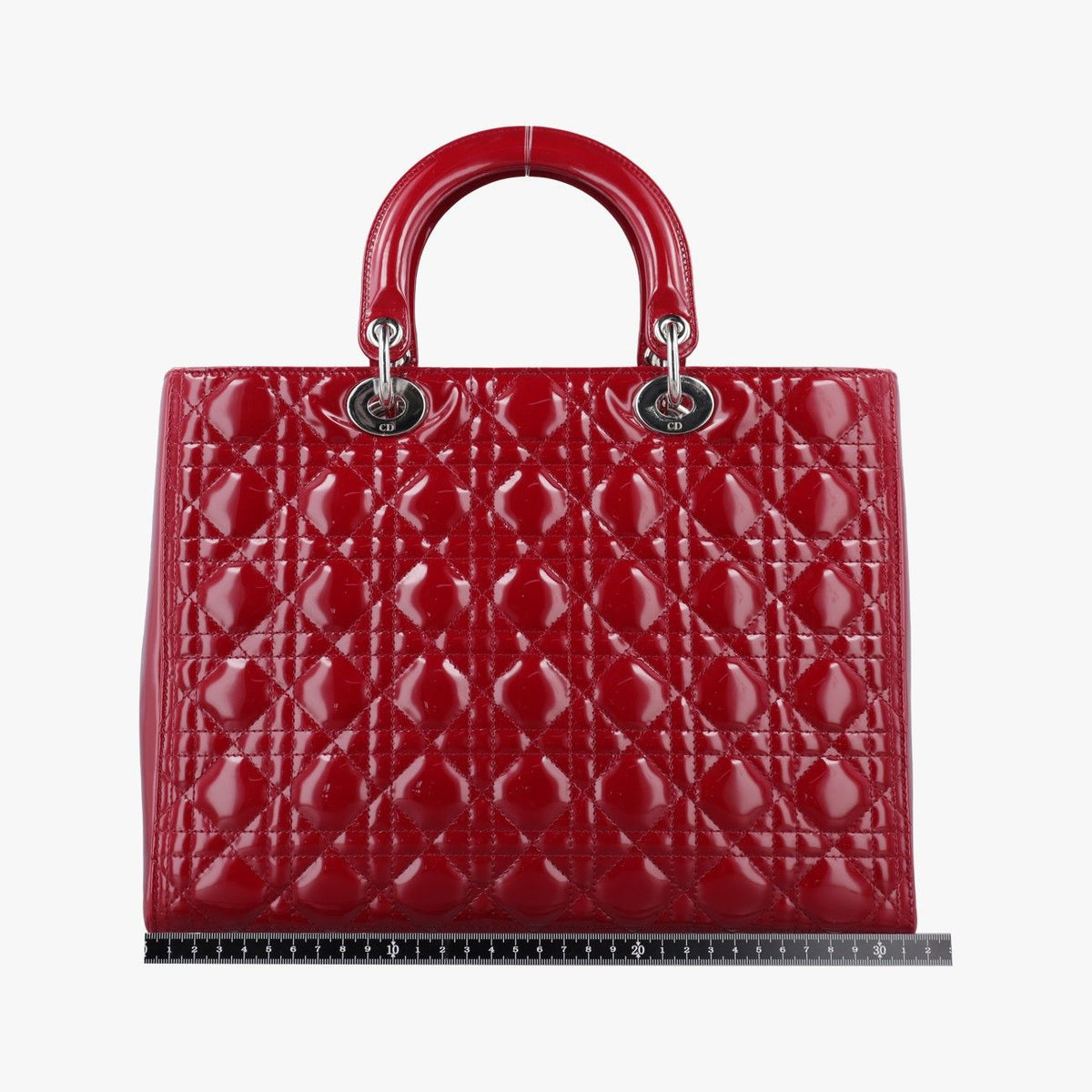 Dior Lady Red Patent Handbag — view 2