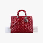 Dior Lady Red Patent Handbag