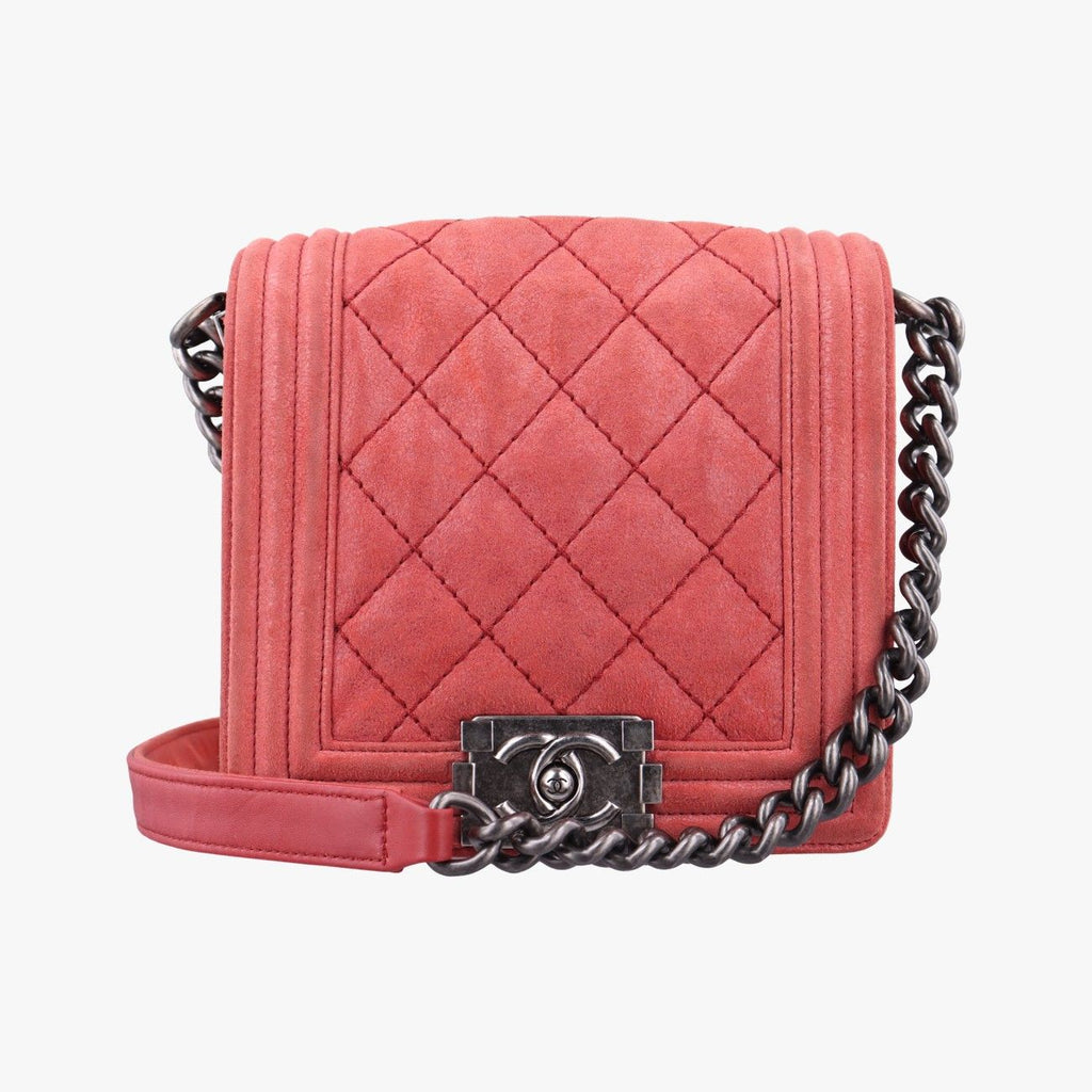 Chanel Boy Red Leather