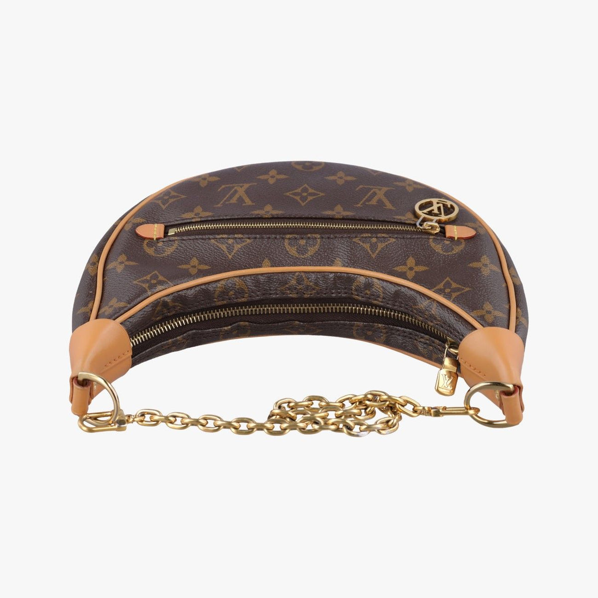 Louis Vuitton Loop Monogram Brown Beige Canvas — view 8