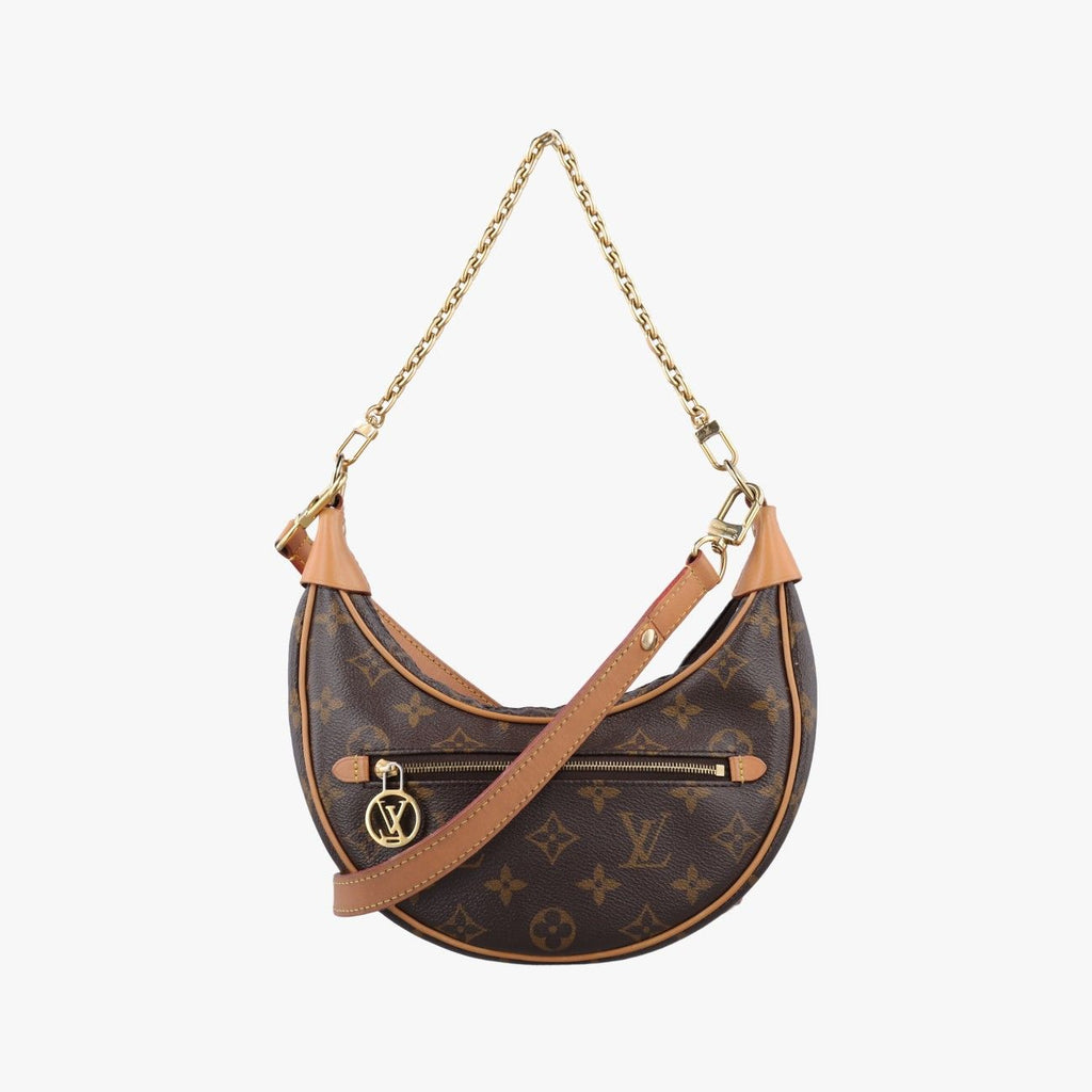Louis Vuitton Loop Monogram Brown Beige Canvas