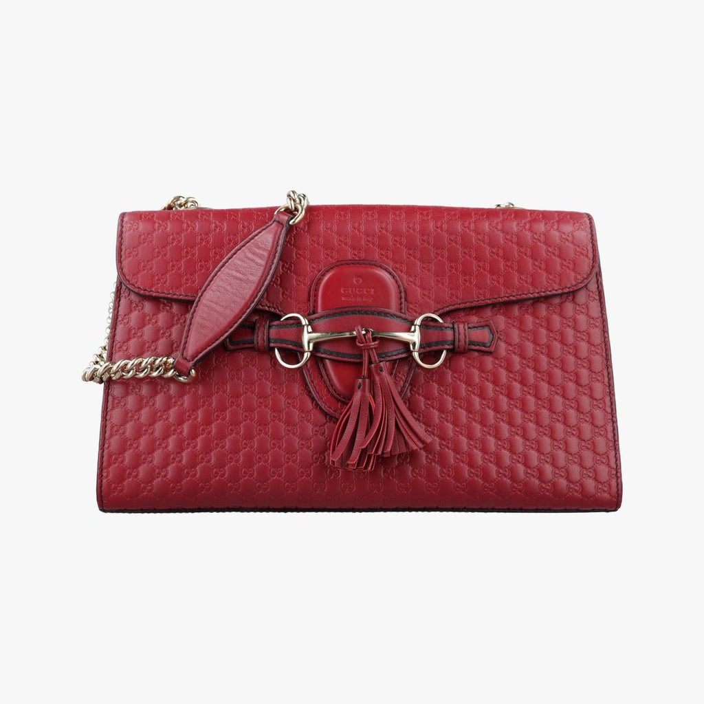 Gucci Emily Red Leather