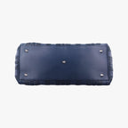 Dior Lady Soft Blue Black Leather Handbag — view 3
