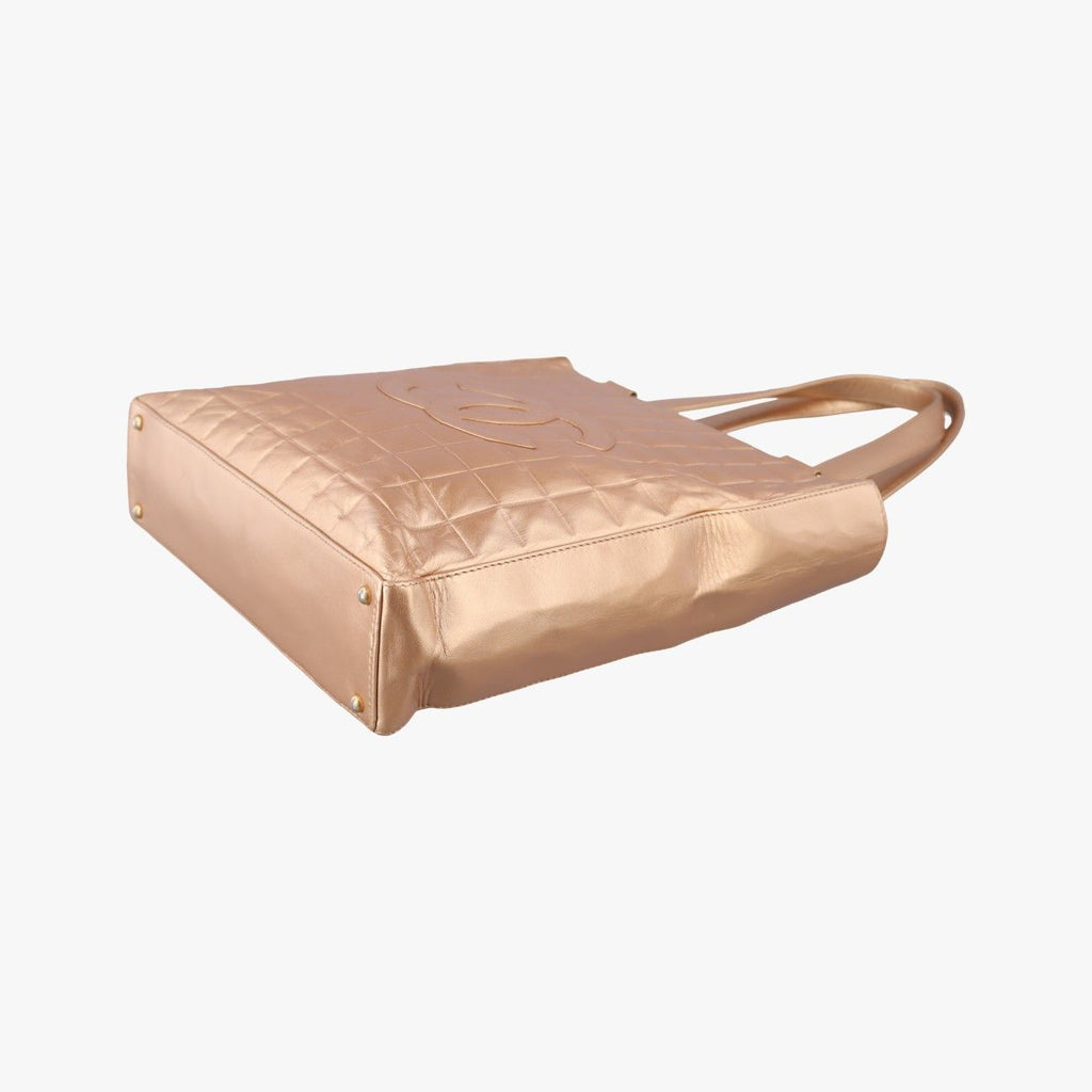 Chanel Choco Bar Gold Lambskin — view 4