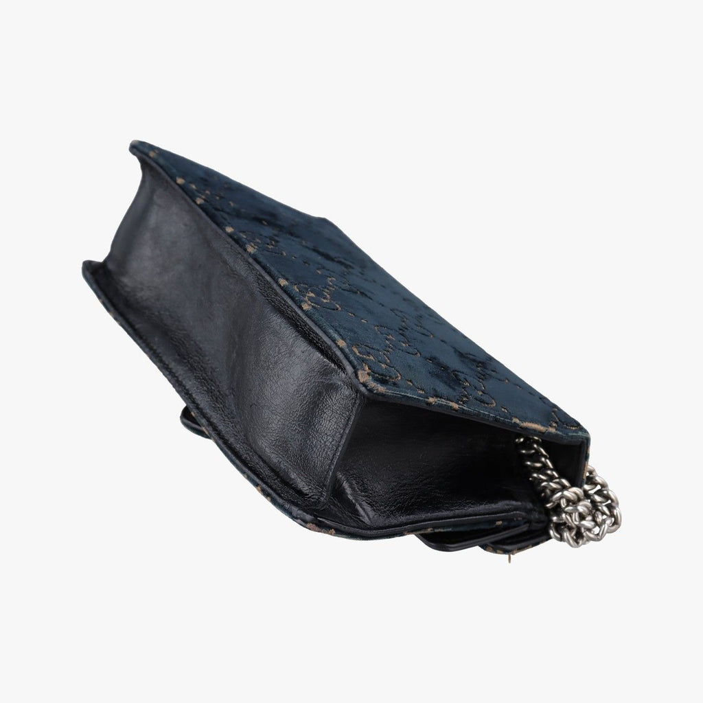 Gucci Dionysus Navy Velour Shoulder Bag — view 6