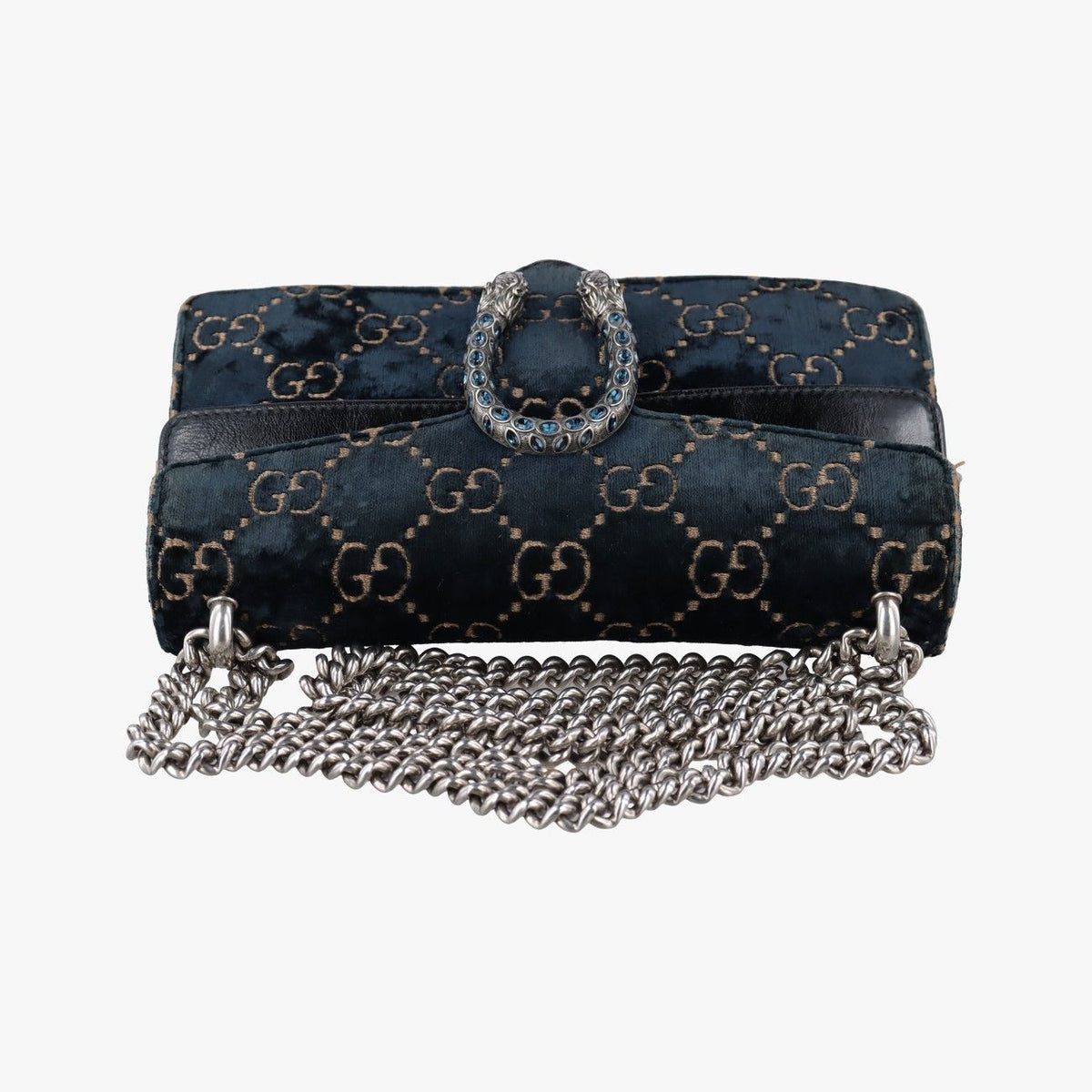 Gucci Dionysus Navy Velour Shoulder Bag — view 8