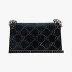 Gucci Dionysus Navy Velour Shoulder Bag — view 2