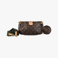 Louis Vuitton Multi Pochette Accessoires Monogram Brown Khaki Canvas