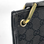 Gucci Shoulder Bag GG Pattern Canvas Black — view 5