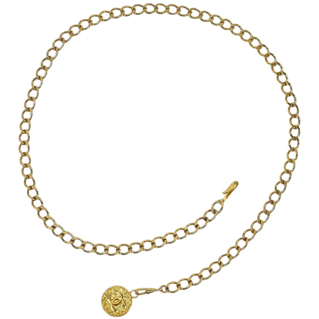 Chanel Belt CC Logo Chain Gold Plated