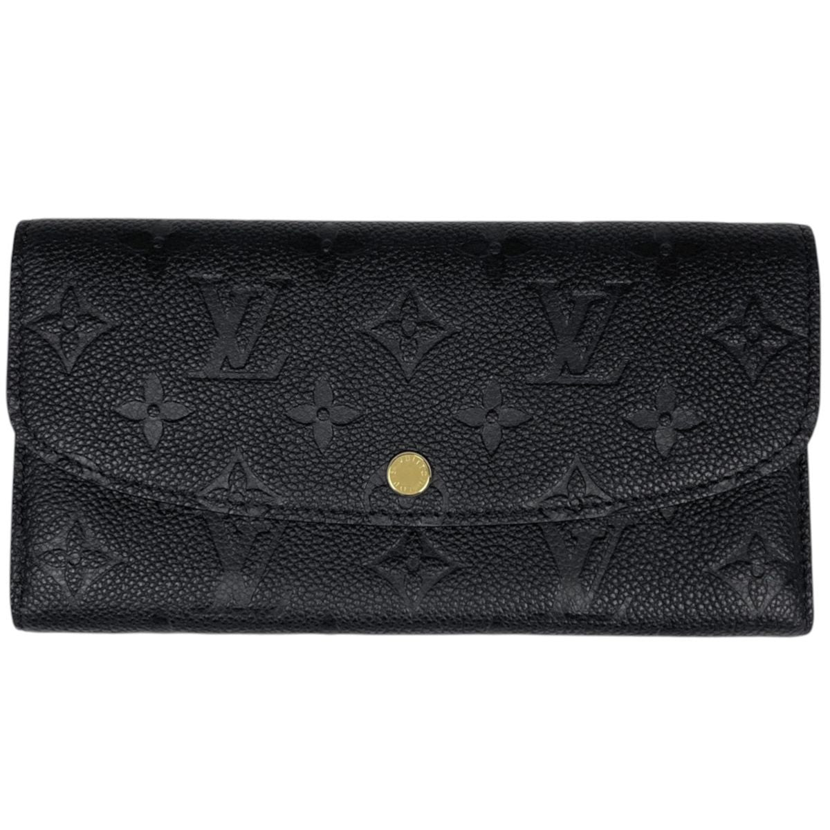 Louis Vuitton Portefeuille Emily Wallet Bifold Monogram Empreinte Black