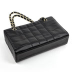 Chanel Handbag Choco Bar CC Logo Leather Black — view 2