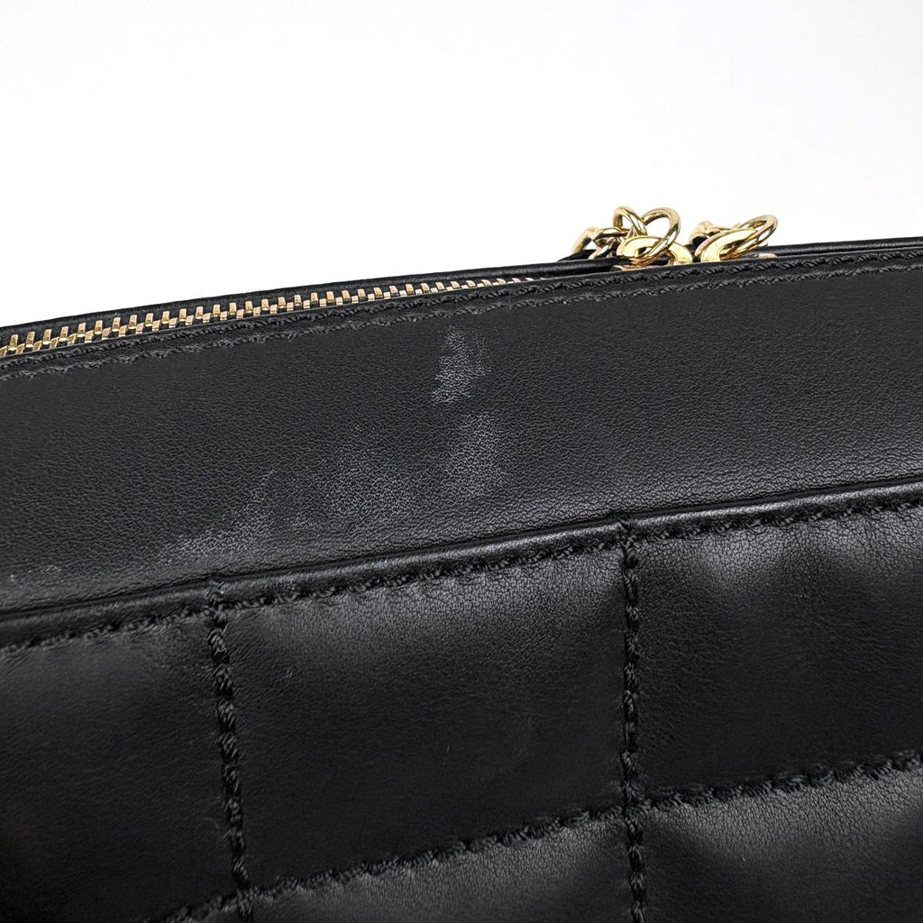 Chanel Handbag Choco Bar CC Logo Leather Black — view 6