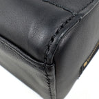 Chanel Handbag Choco Bar CC Logo Leather Black — view 4