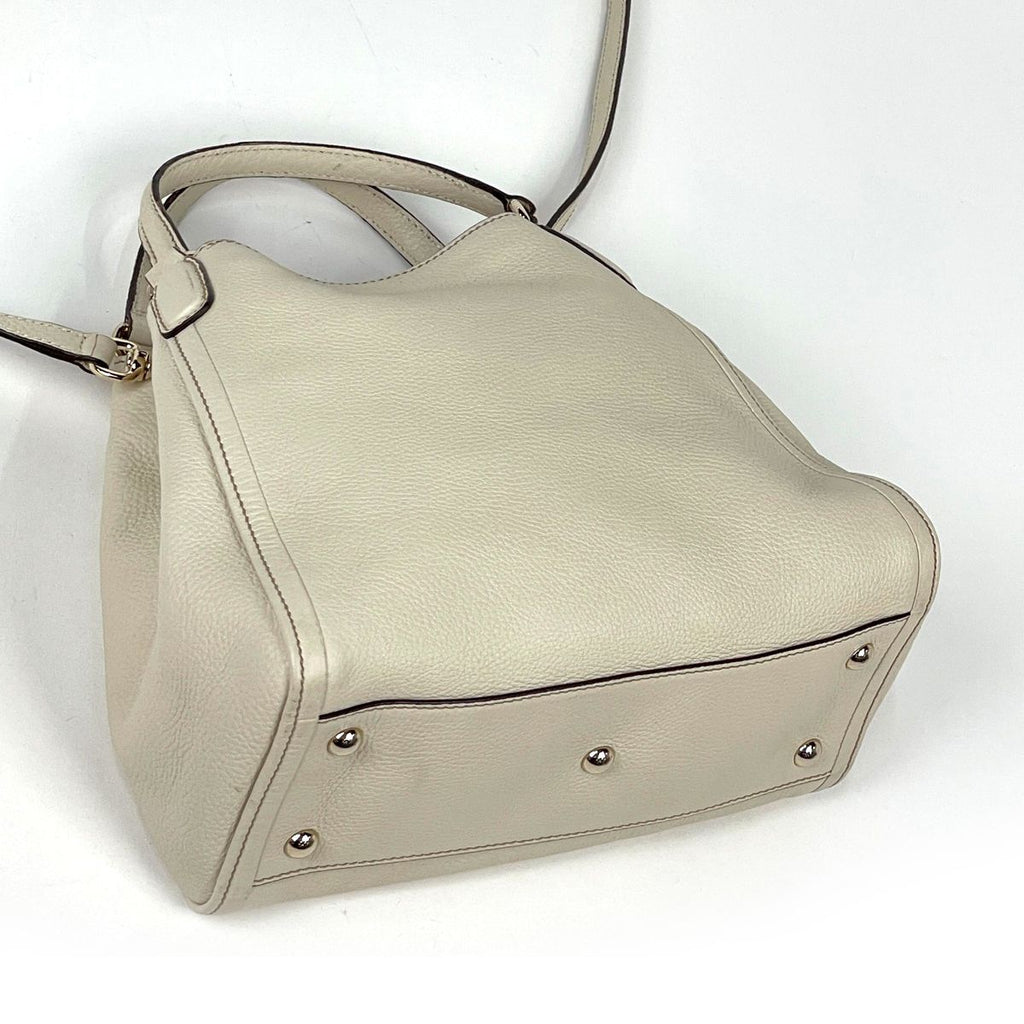 Gucci Handbag Soho Interlocking G 2-Way Leather Ivory — view 2