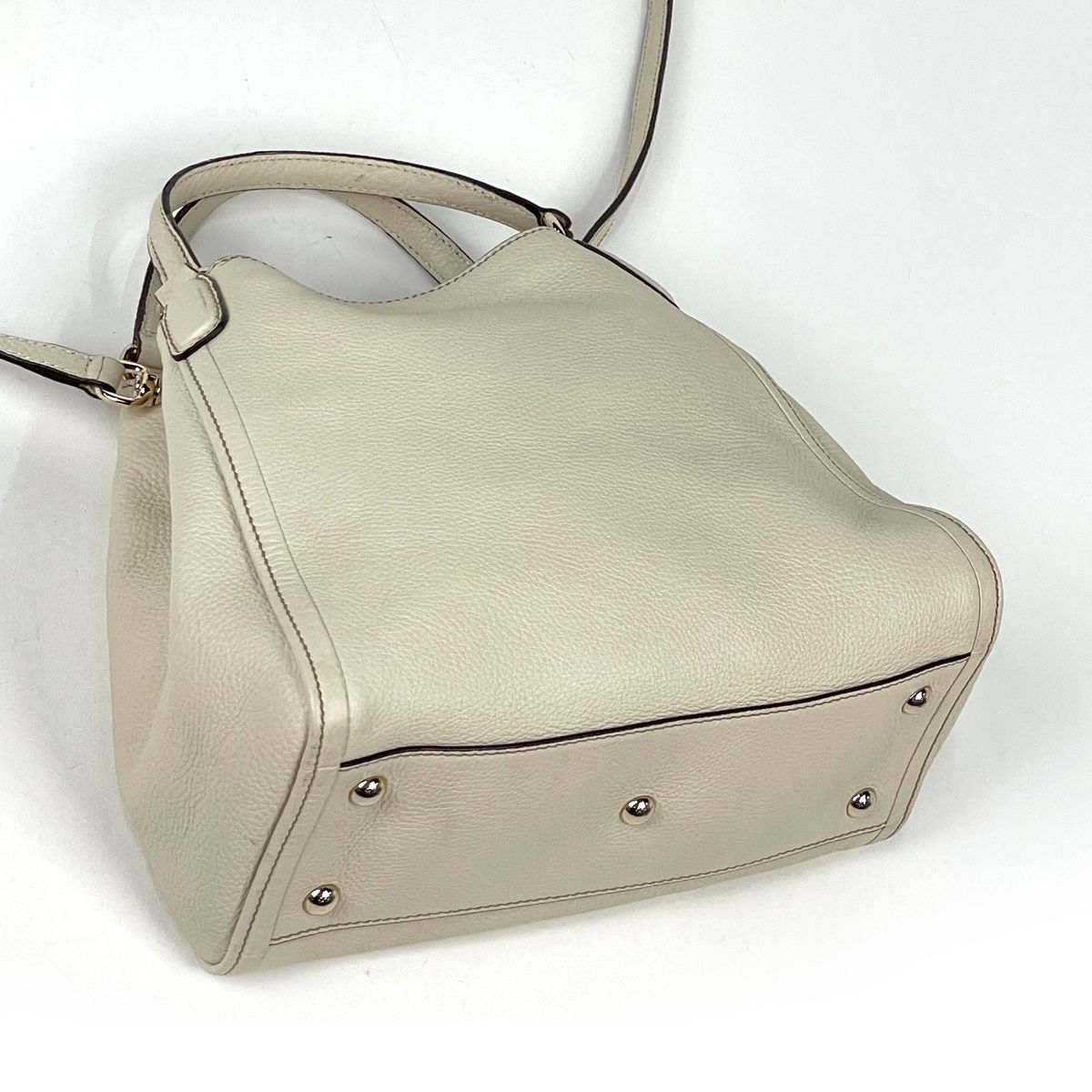 Gucci Handbag Soho Interlocking G 2-Way Leather Ivory — view 2