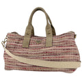 Prada Tote Bag Canapa 2-Way Tweed Rosso