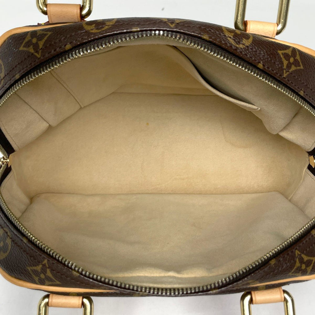 Louis Vuitton Manhattan PM Handbag Monogram Brown — view 8