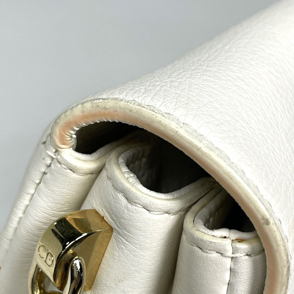 Dior Shoulder Bag Leather White — view 4
