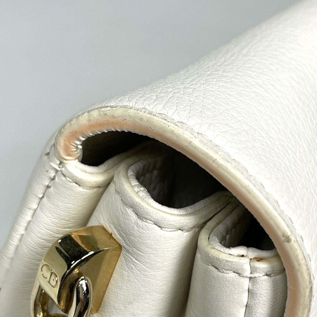 Dior Shoulder Bag Leather White — view 4