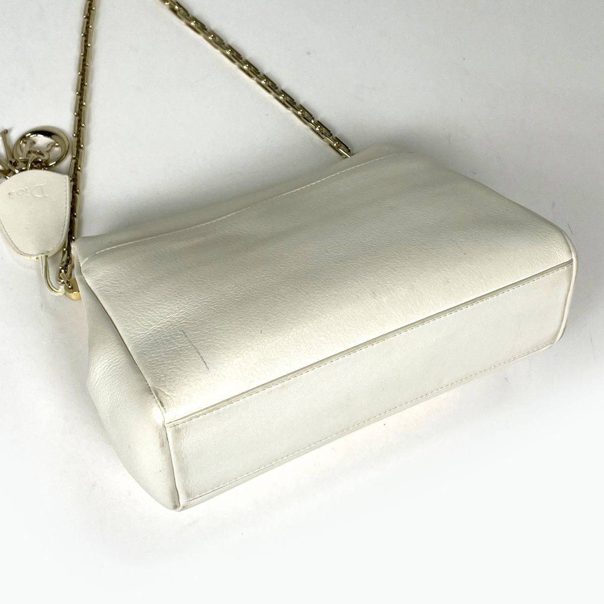 Dior Shoulder Bag Leather White — view 2