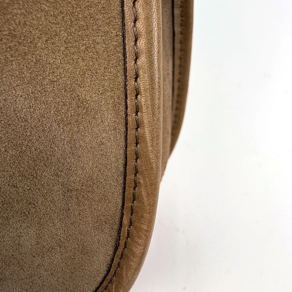 Saint Laurent Shoulder Bag Suede Brown — view 3