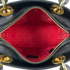 Dior Handbag Lady 2-Way Leather Black — view 7