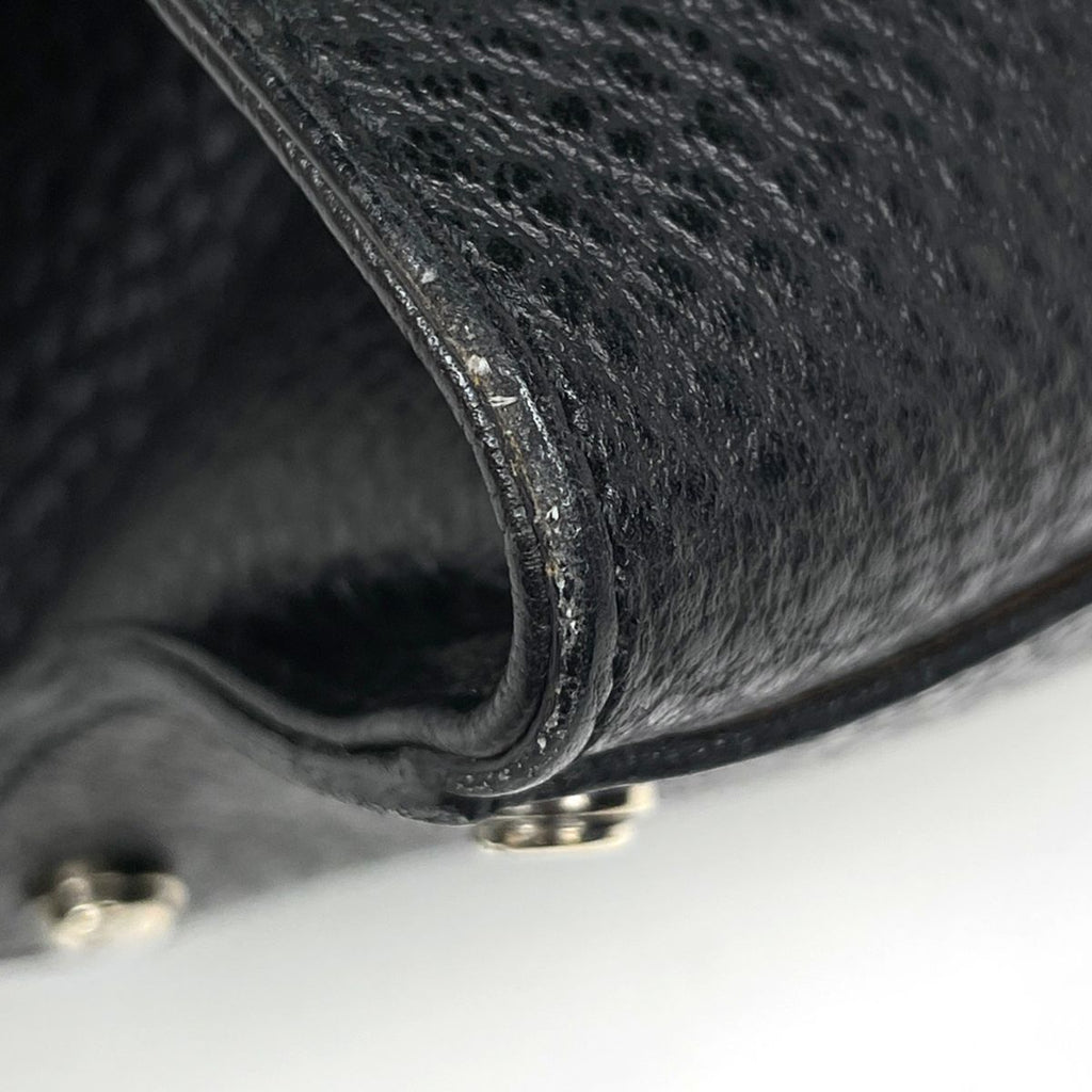 Gucci Shoulder Bag G Logo Leather Black — view 3