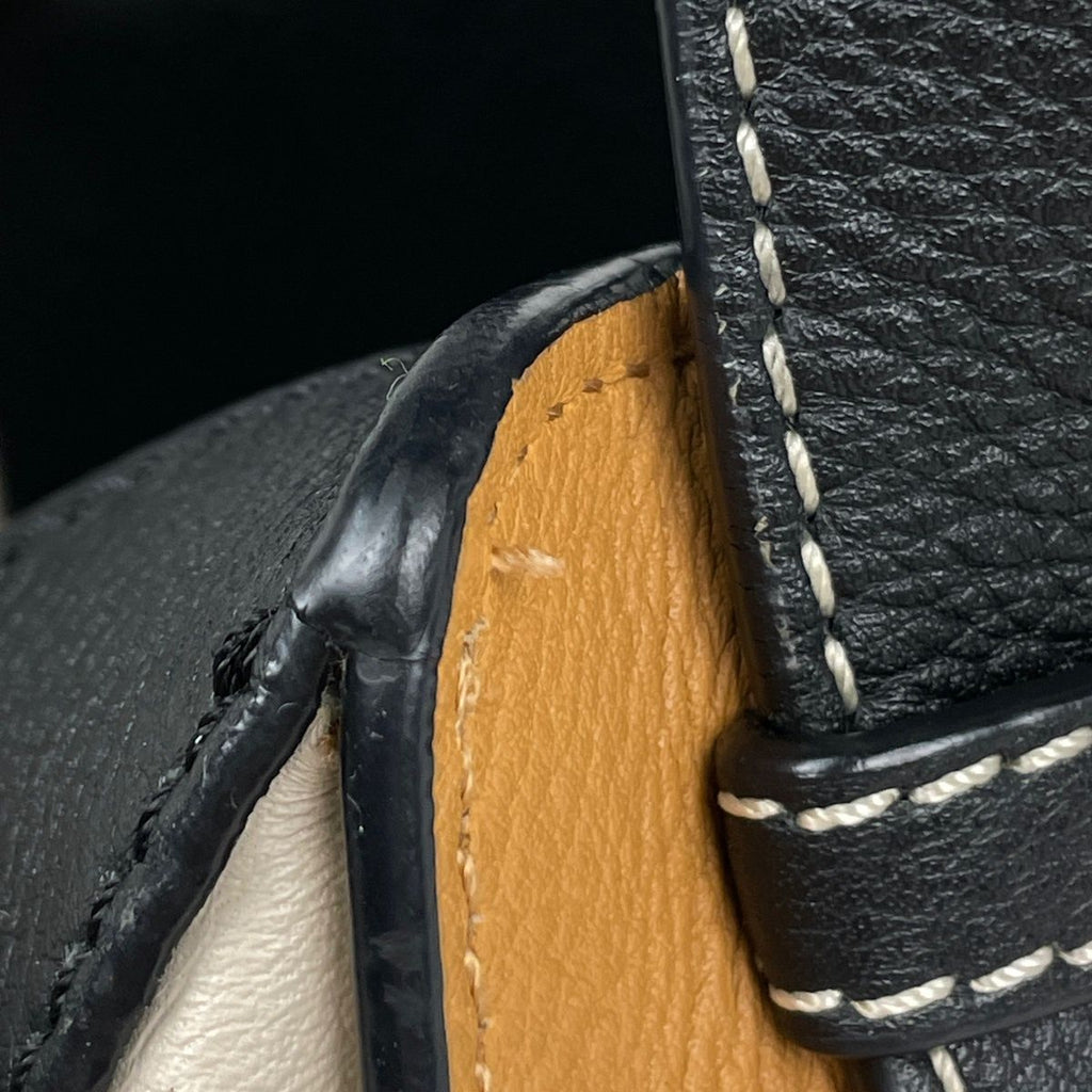 Loewe Handbag Hammock Bag Small 2-Way Leather Beige Black — view 5