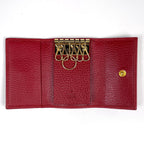 Gucci Key Case GG Marmont Double G Leather Red Key Holder — view 6