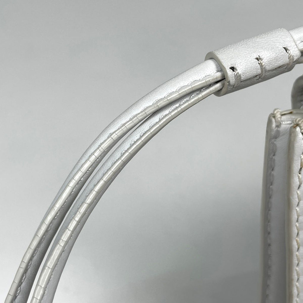 Loewe Tote Bag Crown Studs Logo Leather White — view 4