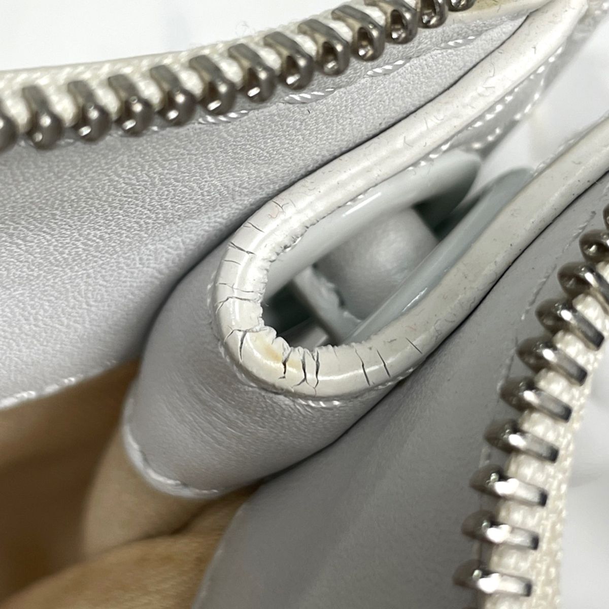 Loewe Tote Bag Crown Studs Logo Leather White — view 8