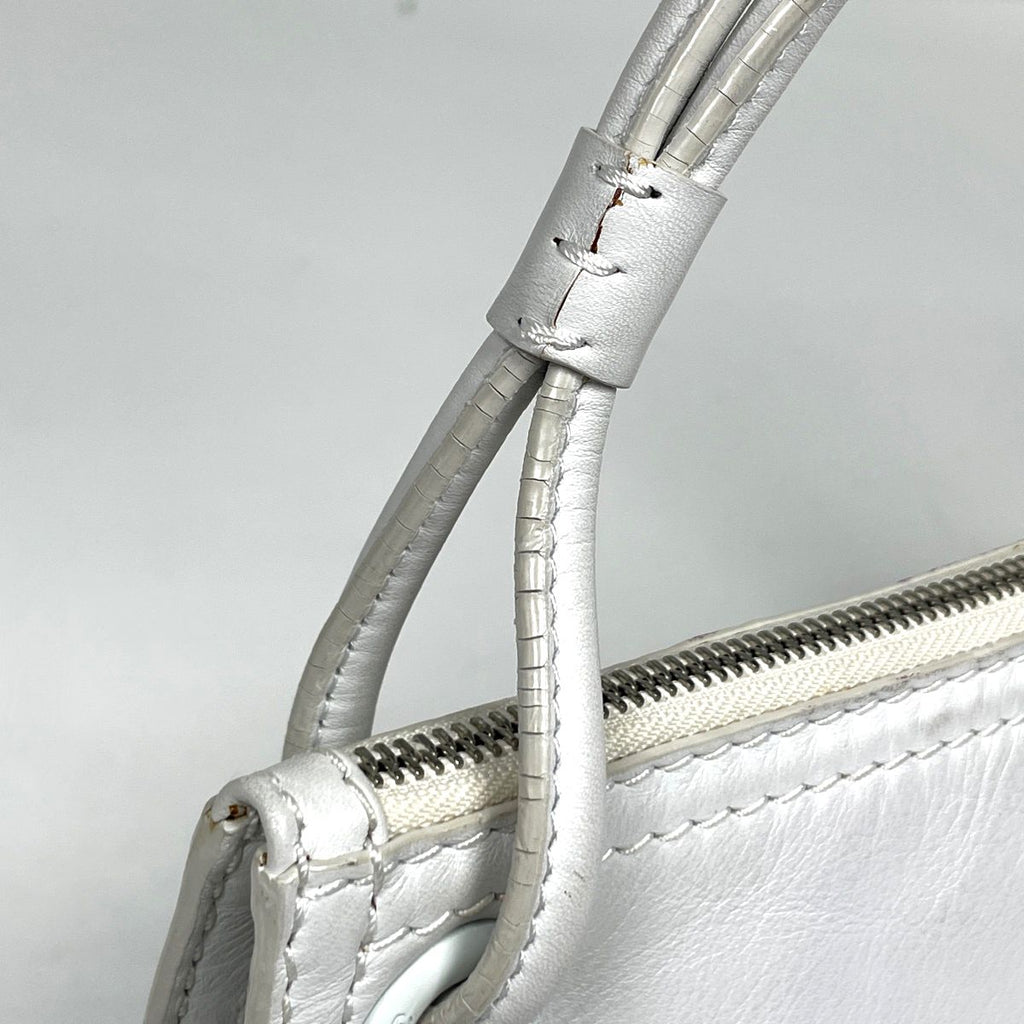 Loewe Tote Bag Crown Studs Logo Leather White — view 5