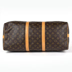 Louis Vuitton Keepall Bandouliere 50 Boston Bag 2-Way Monogram Brown — view 2