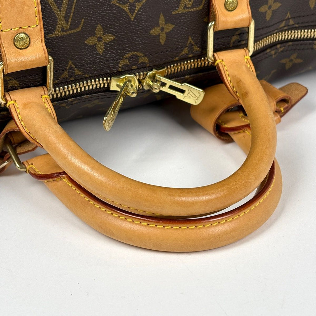 Louis Vuitton Keepall Bandouliere 50 Boston Bag 2-Way Monogram Brown — view 7