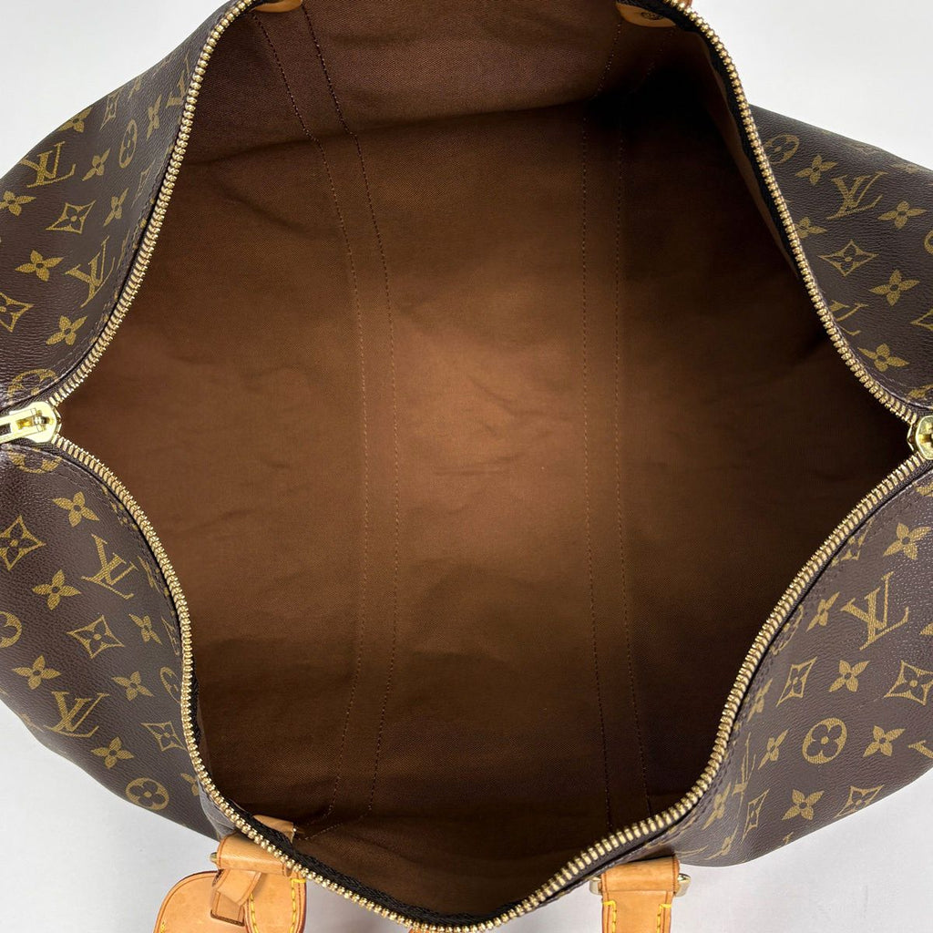 Louis Vuitton Keepall Bandouliere 50 Boston Bag 2-Way Monogram Brown — view 8