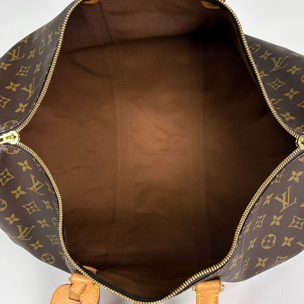 Louis Vuitton Keepall Bandouliere 50 Boston Bag 2-Way Monogram Brown — view 8