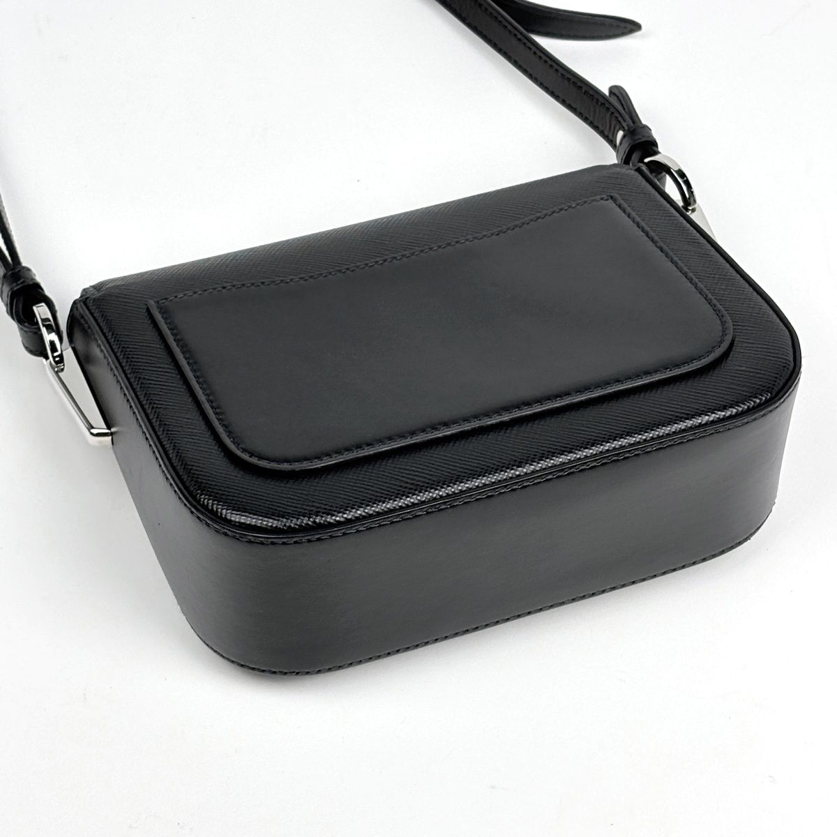 Prada Shoulder Bag Identity Saffiano Leather Nero — view 2