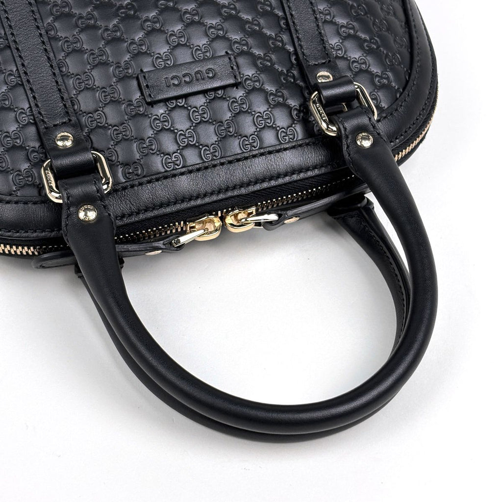 Gucci Handbag Micro Guccissima 2-Way Leather Black — view 6