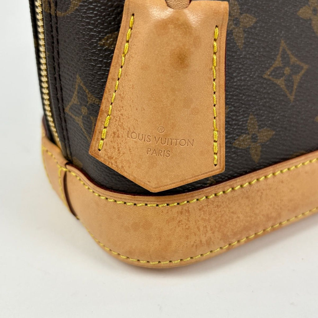 Louis Vuitton Alma BB Handbag Monogram Brown — view 4