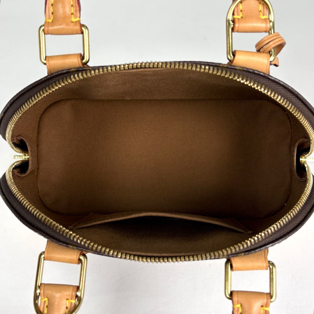Louis Vuitton Alma BB Handbag Monogram Brown — view 6