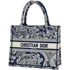 Dior Tote Bag Book Small Canvas Navy