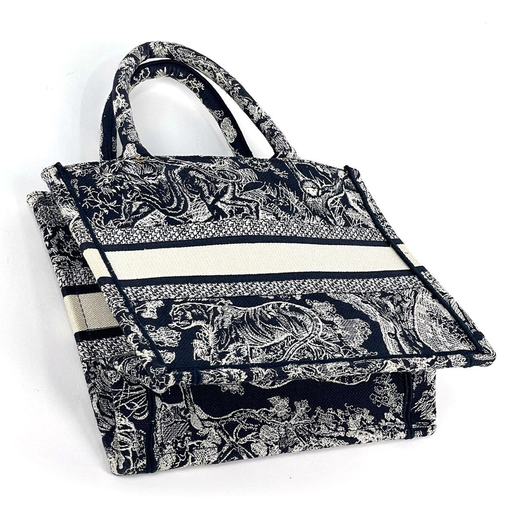 Dior Tote Bag Book Small Canvas Navy — view 2
