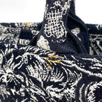 Dior Tote Bag Book Small Canvas Navy — view 6