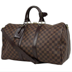 Louis Vuitton Keepall Bandouliere 45 Boston Bag 2-Way Damier Brown