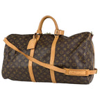Louis Vuitton Keepall Bandouliere 55 Boston Bag 2-Way Monogram Brown