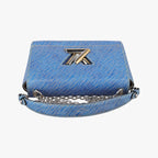 Louis Vuitton Twist MM Denim Blue Epi — view 8